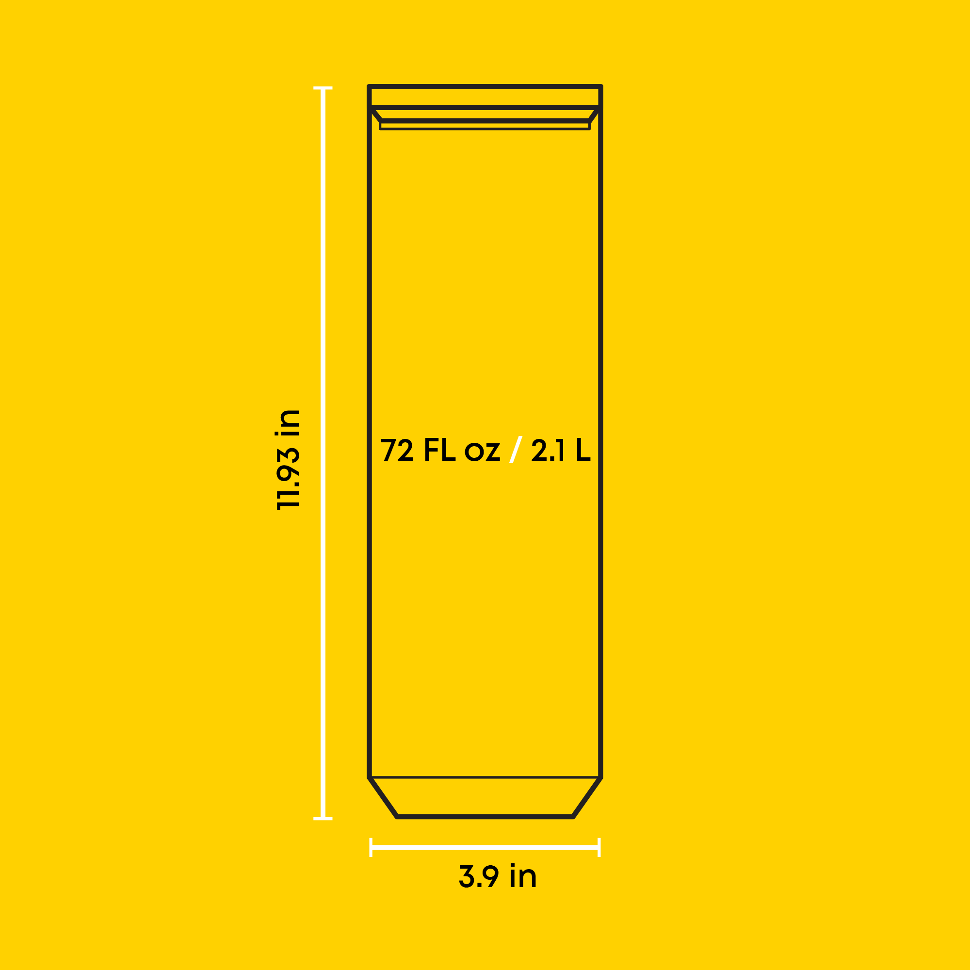 JoyJolt Holden bocal verre hermétique 2,1 L x3