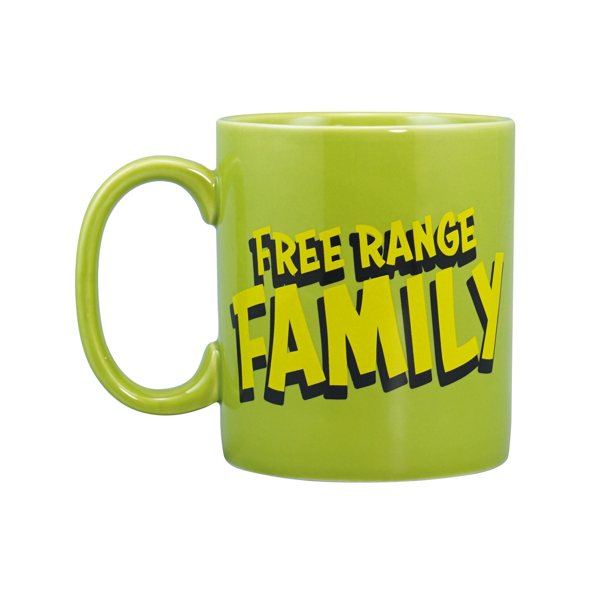 Wallace & Gromit Chicken Run Free Range Family mug 40 cl vert