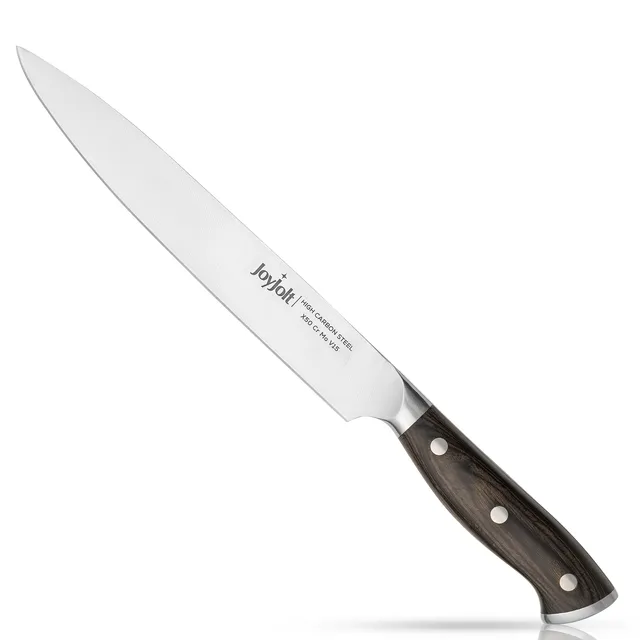 JoyJolt couteau à trancher 8 pouces acier carbone 20 cm