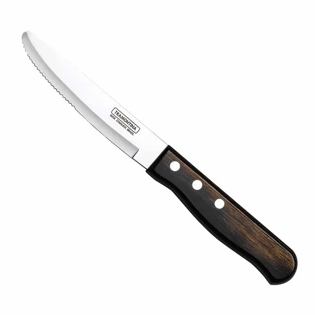Artis Jumbo couteau steak marron foncé lame ronde