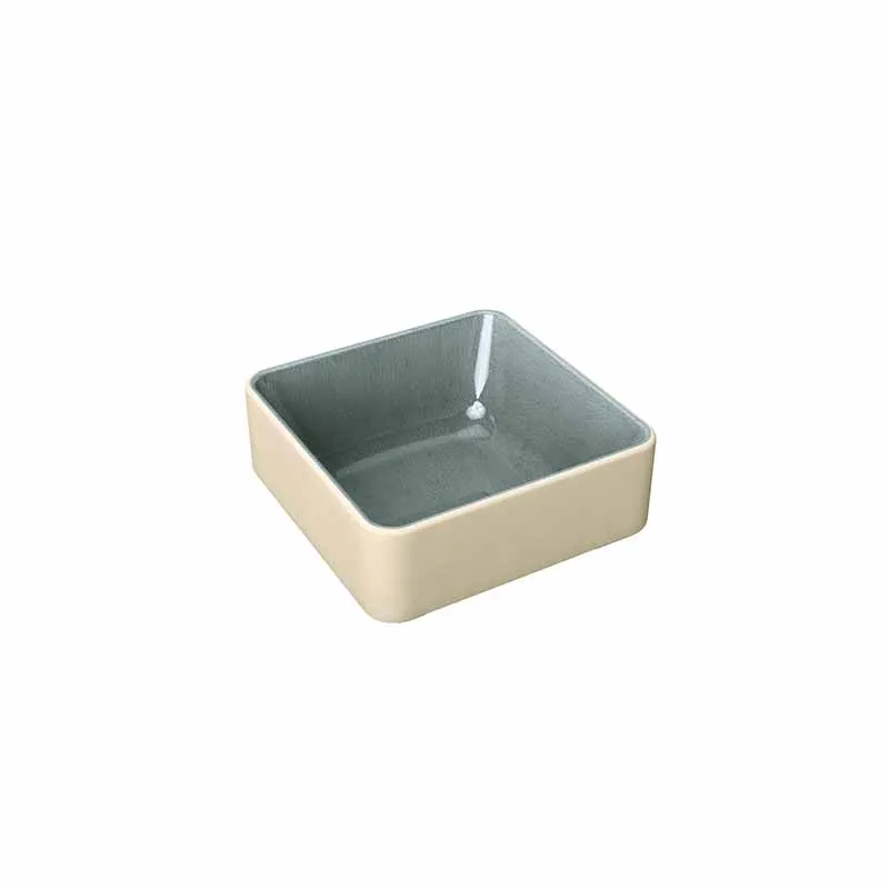 Artis Nara Grey Square bol carré gris 9 cm