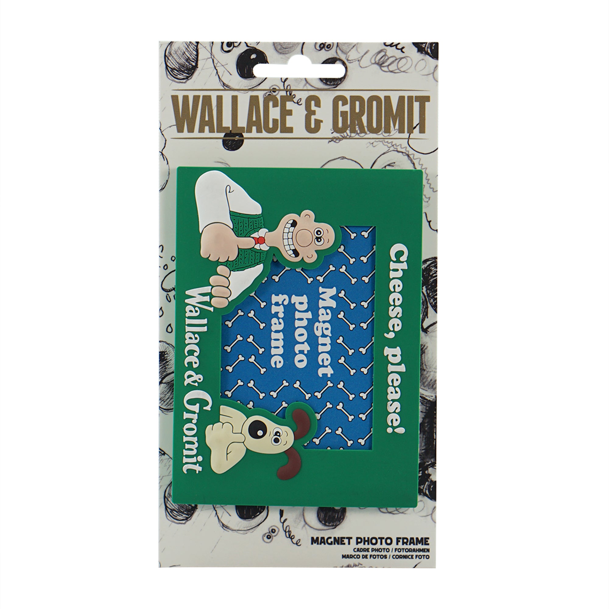 Wallace & Gromit magnet cadre photo vert