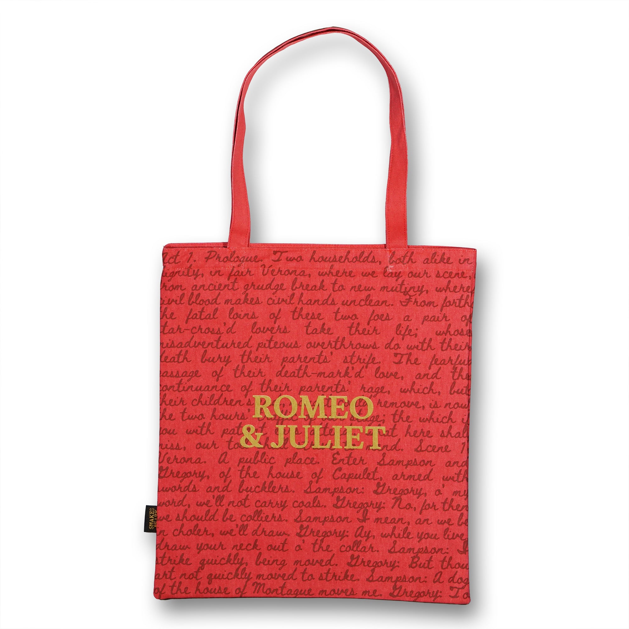 Shakespeare Romeo & Juliet sac shopping coton recyclé rouge