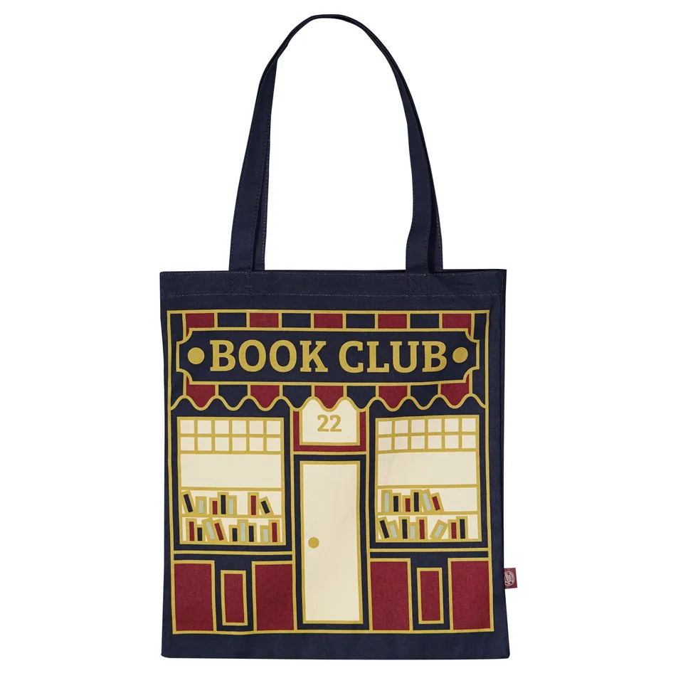 Pulteney Press Book Club cabas coton recyclé bleu