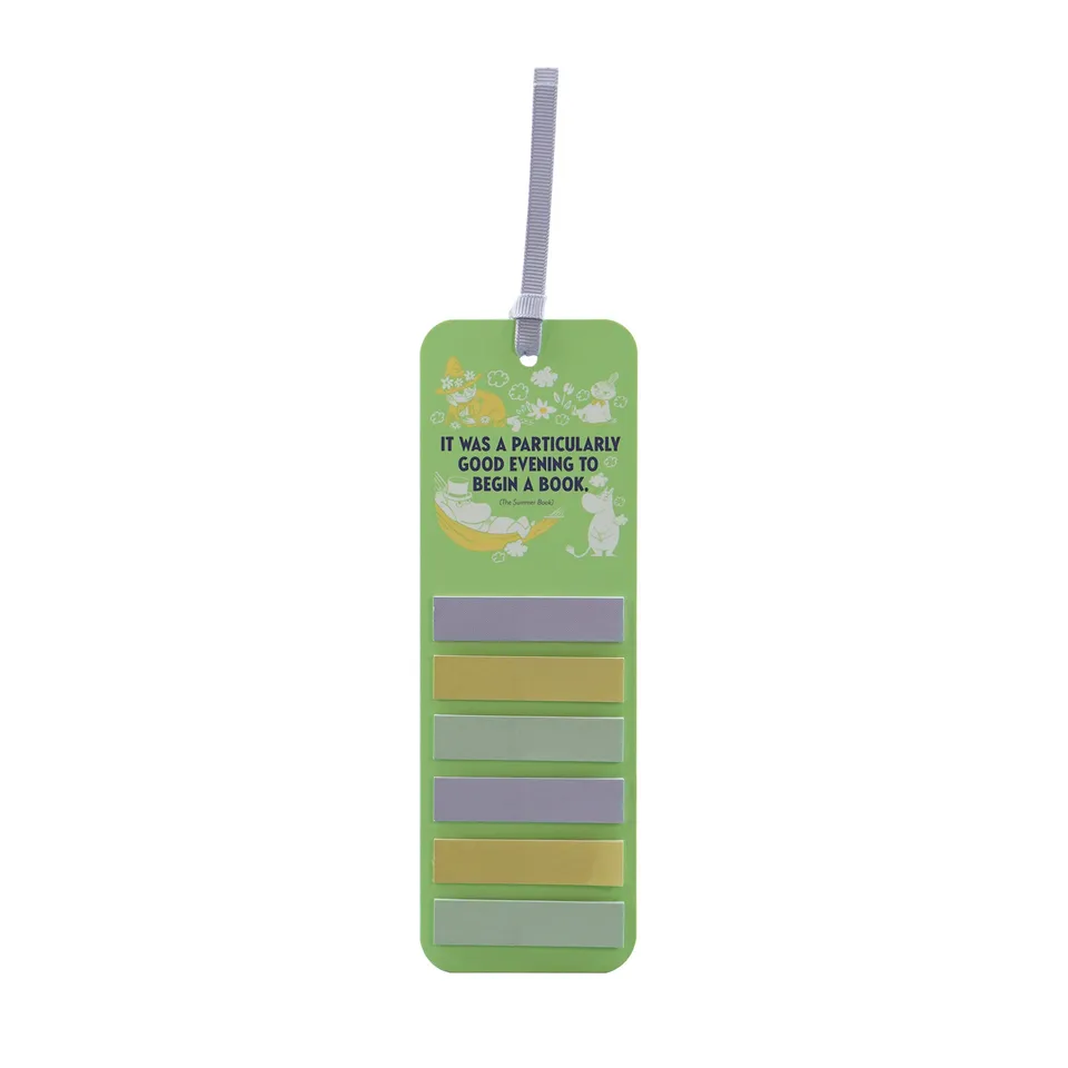 Moomin Daydreaming marque-page sticky tabs vert