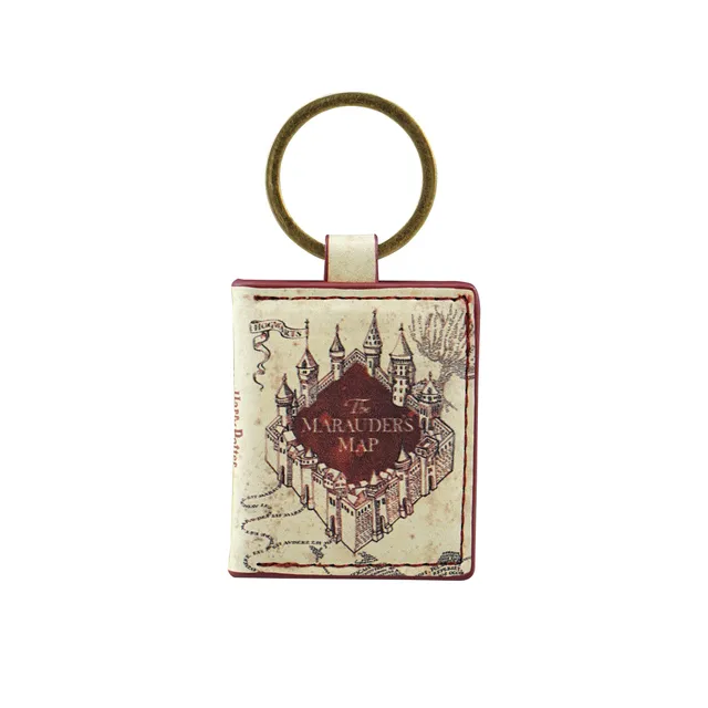 Harry Potter porte-clés Carte du Maraudeur cuir vegan