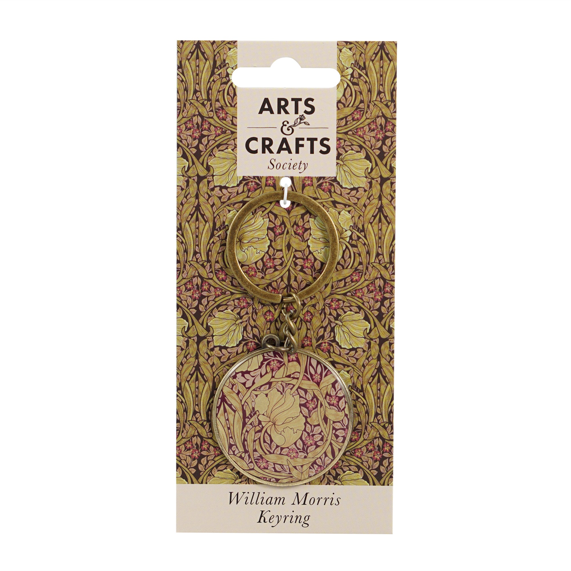 William Morris Pimpernel porte-clés métal violet