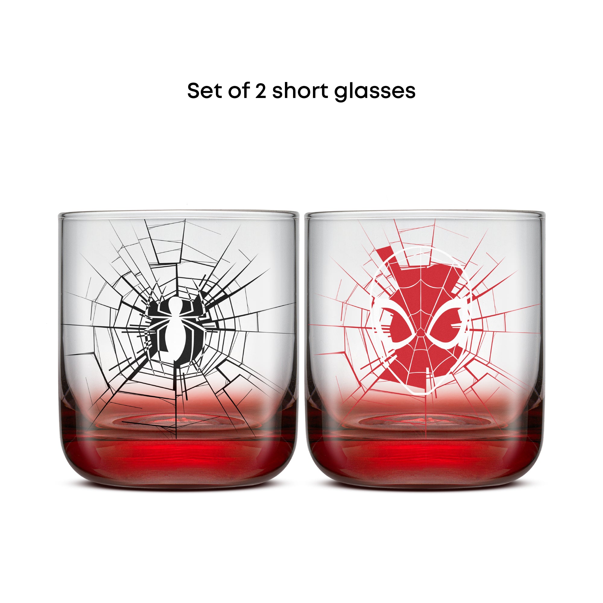 JoyJolt Spider-Man verres à boire lot 2 rouge 30 cl
