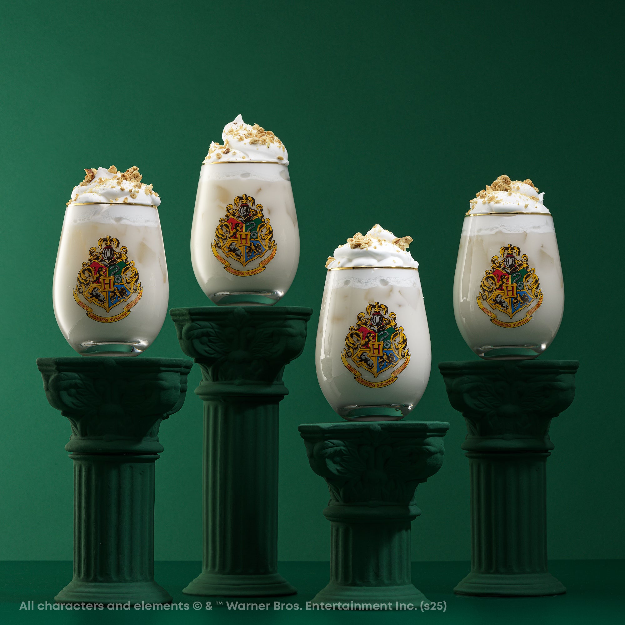 JoyJolt Harry Potter Hogwarts verres lot 4 56 cl doré