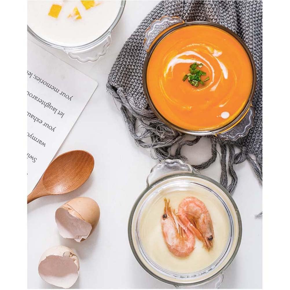 Alipis bol verre borosilicate couvercle dessert