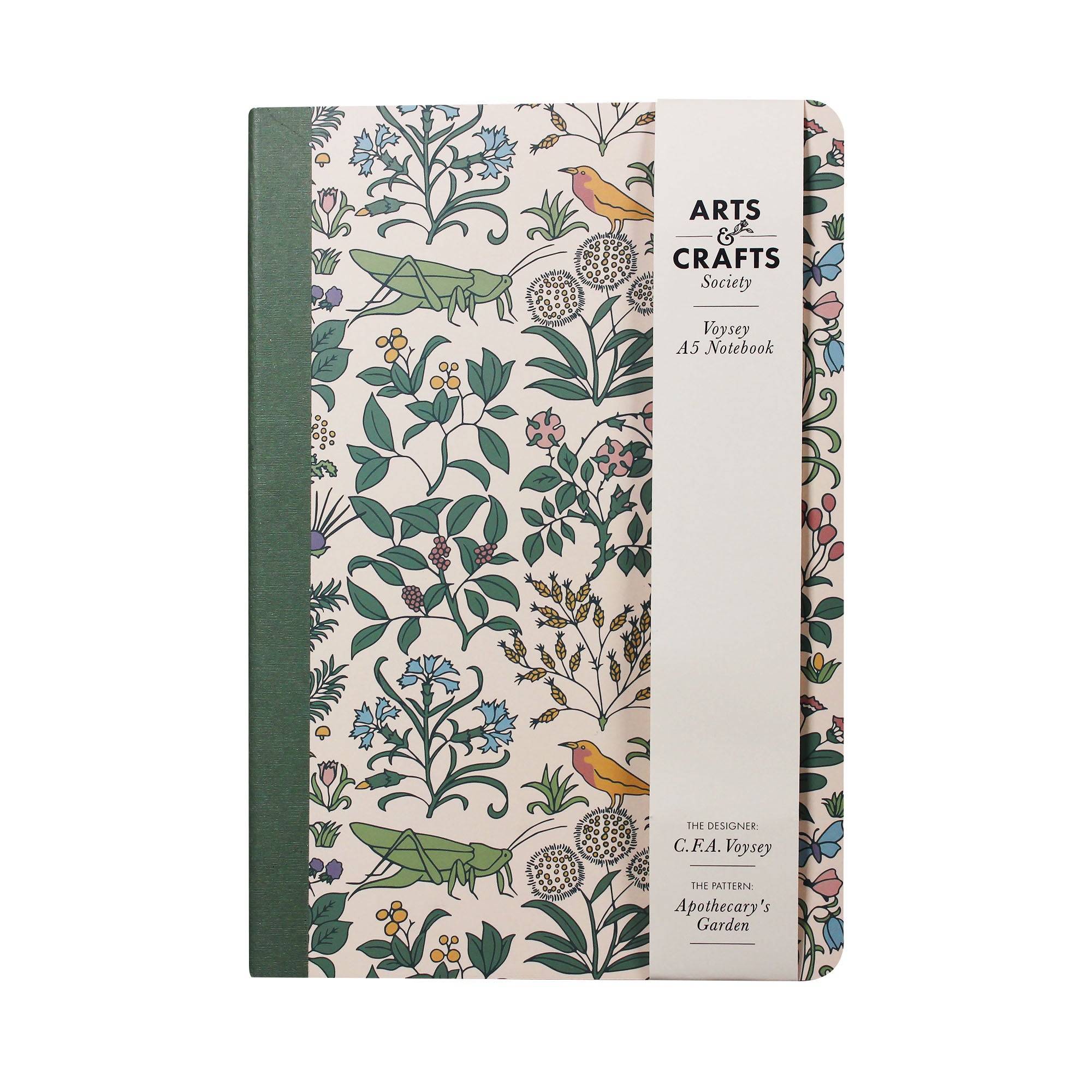 HMB Arts & Crafts Society Voysey Apothecary's Garden carnet A5 vert