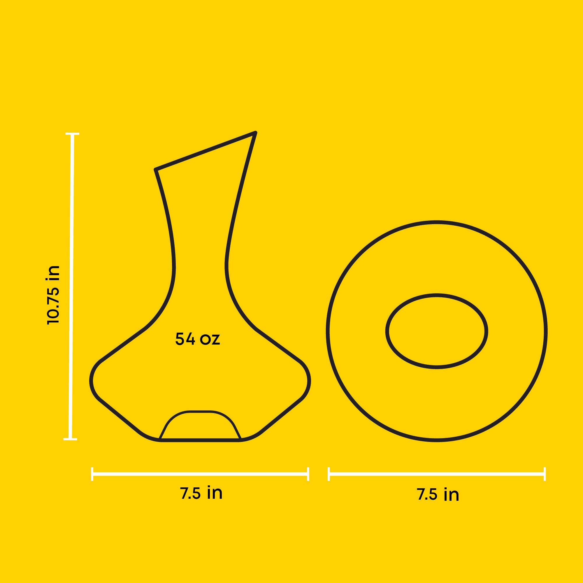 JoyJolt Lancia carafe à vin 54 oz sans plomb