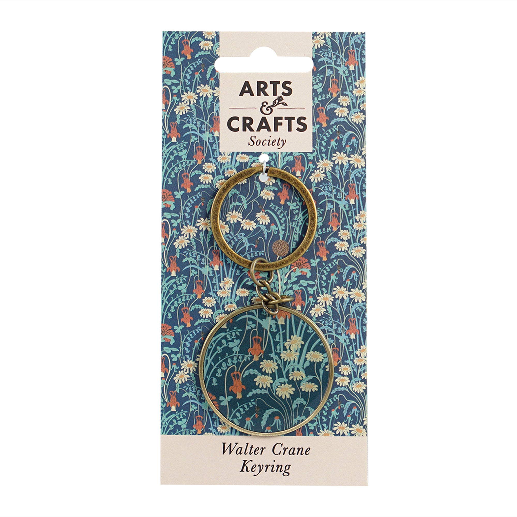 HMB Walter Crane Meadow Flowers porte-clés métal
