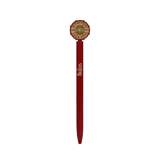 The Beatles Sgt. Pepper stylo métal 3D rouge