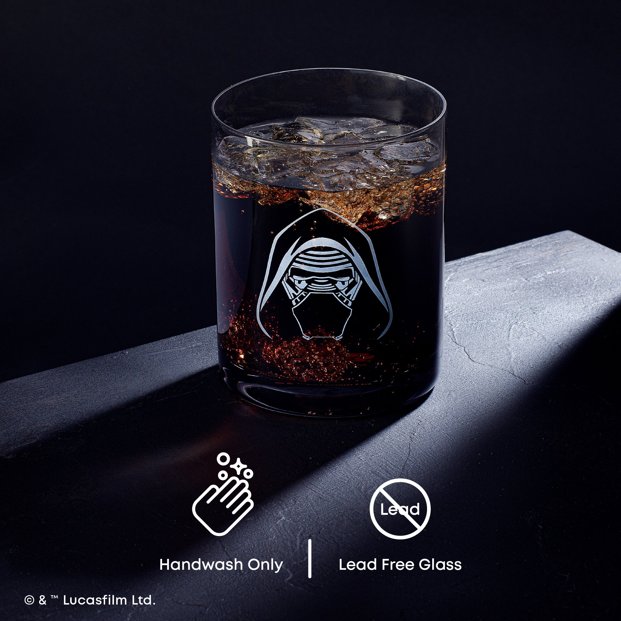 Star Wars Dark Side verre à whisky 41 cl lot de 4 vilains