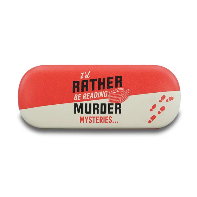Murder Mystery Club étui lunettes rigide rouge
