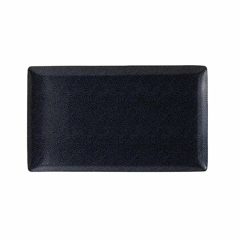 Artis Purity Pearls Dark plat rectangulaire sombre 34x20cm