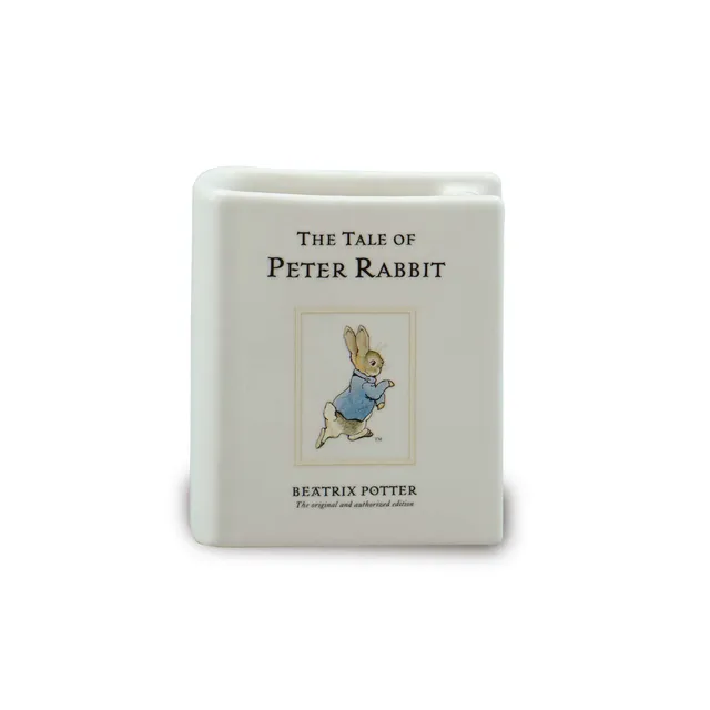 Peter Rabbit pot livre céramique blanc 10 cm