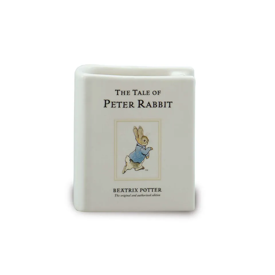 Peter Rabbit pot livre céramique blanc 10 cm