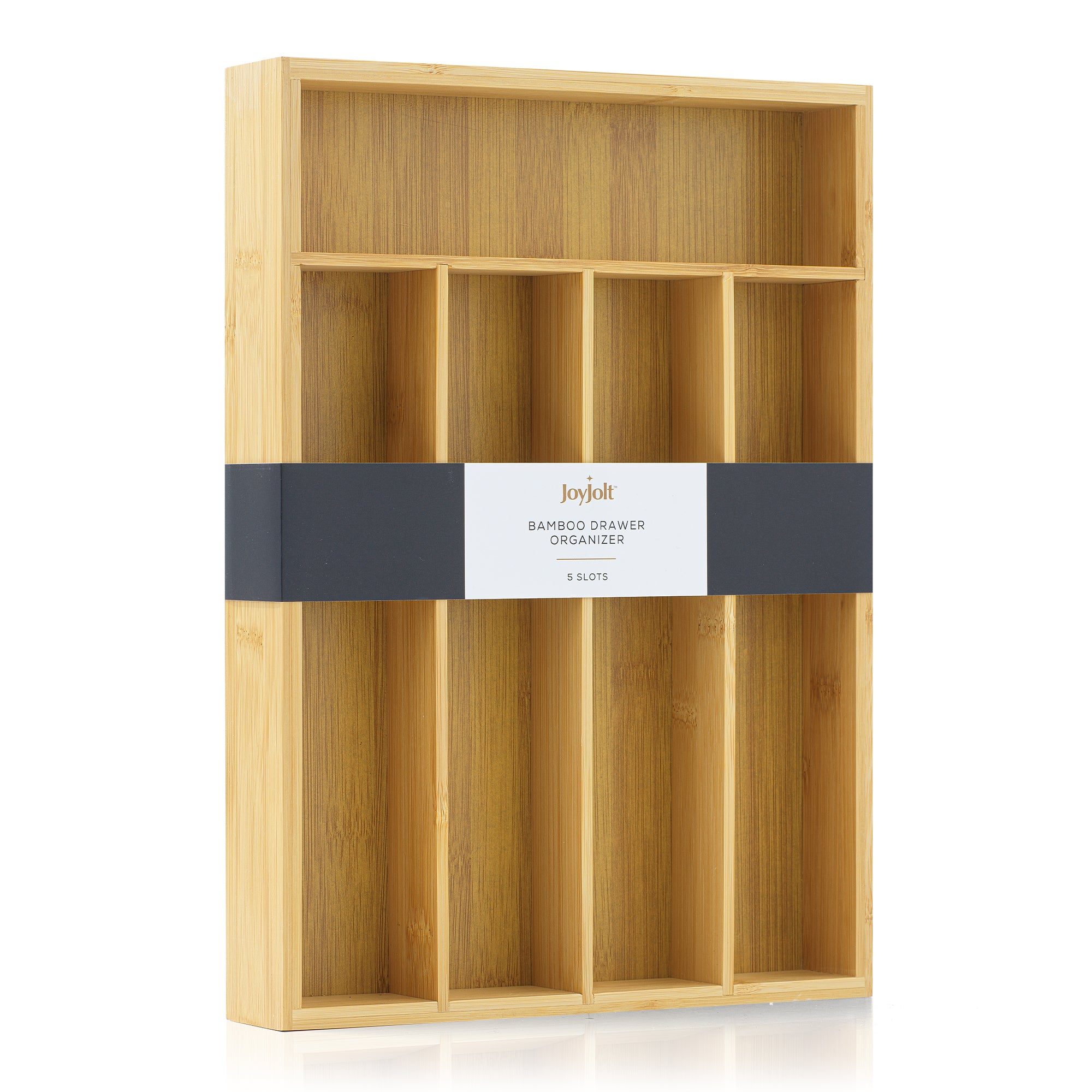 JoyJolt organisateur tiroir bambou 5 cases naturel