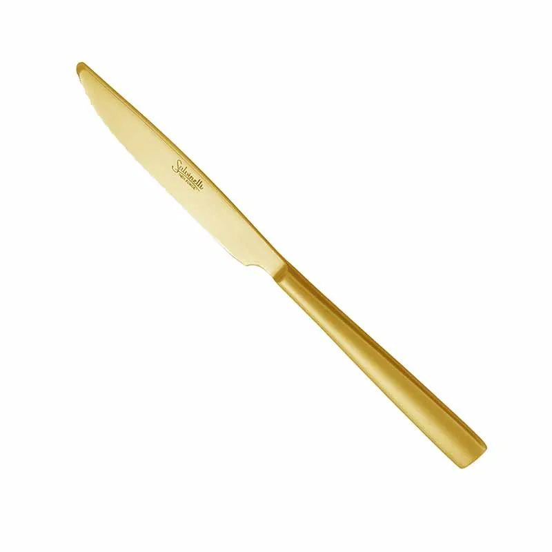 Artis Time Forged couteau de table PVD doré 23,5 cm