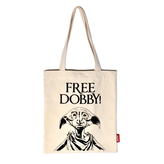 Harry Potter Dobby sac shopper coton recyclé crème 48 cm