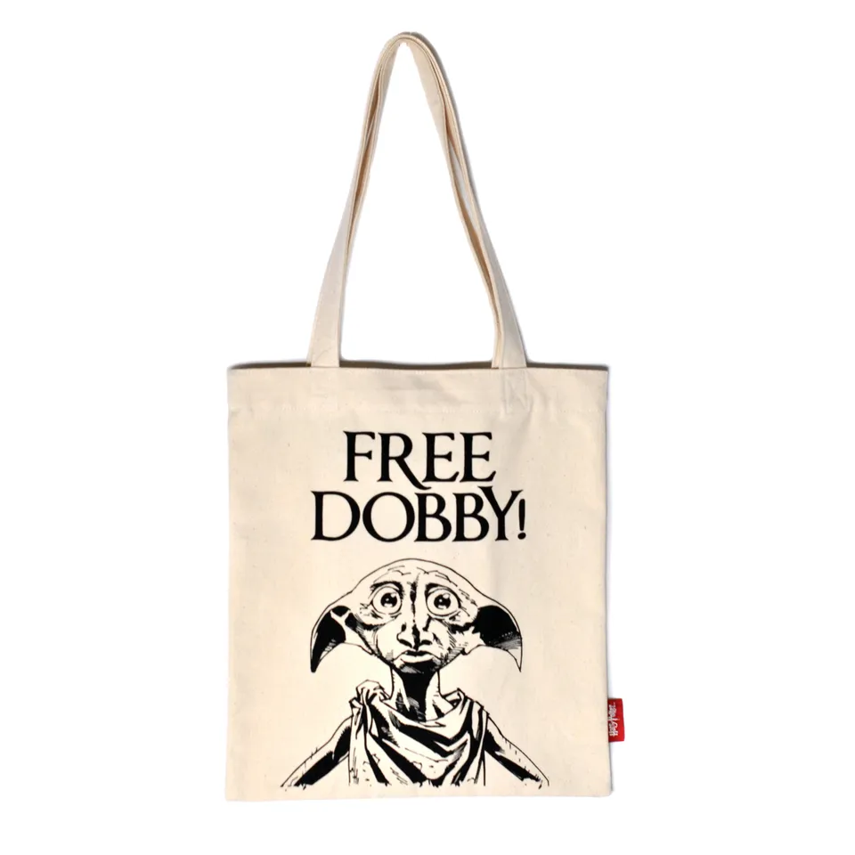 Harry Potter Dobby sac shopper coton recyclé crème 48 cm