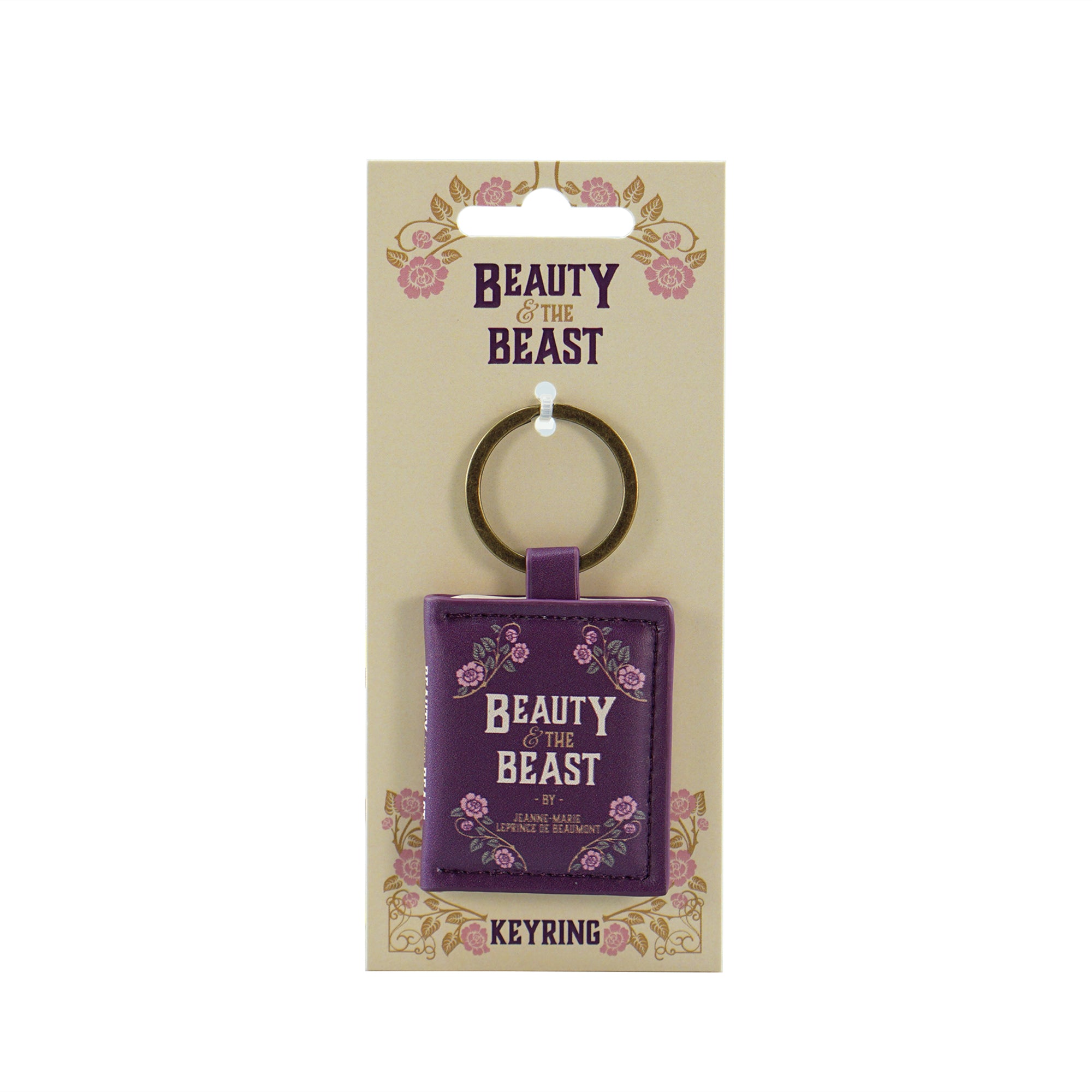 HMB Beauty and the Beast porte-clés cuir violet PU