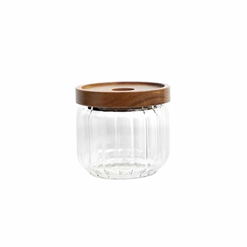 Artis pot condiments couvercle bois 39 cl