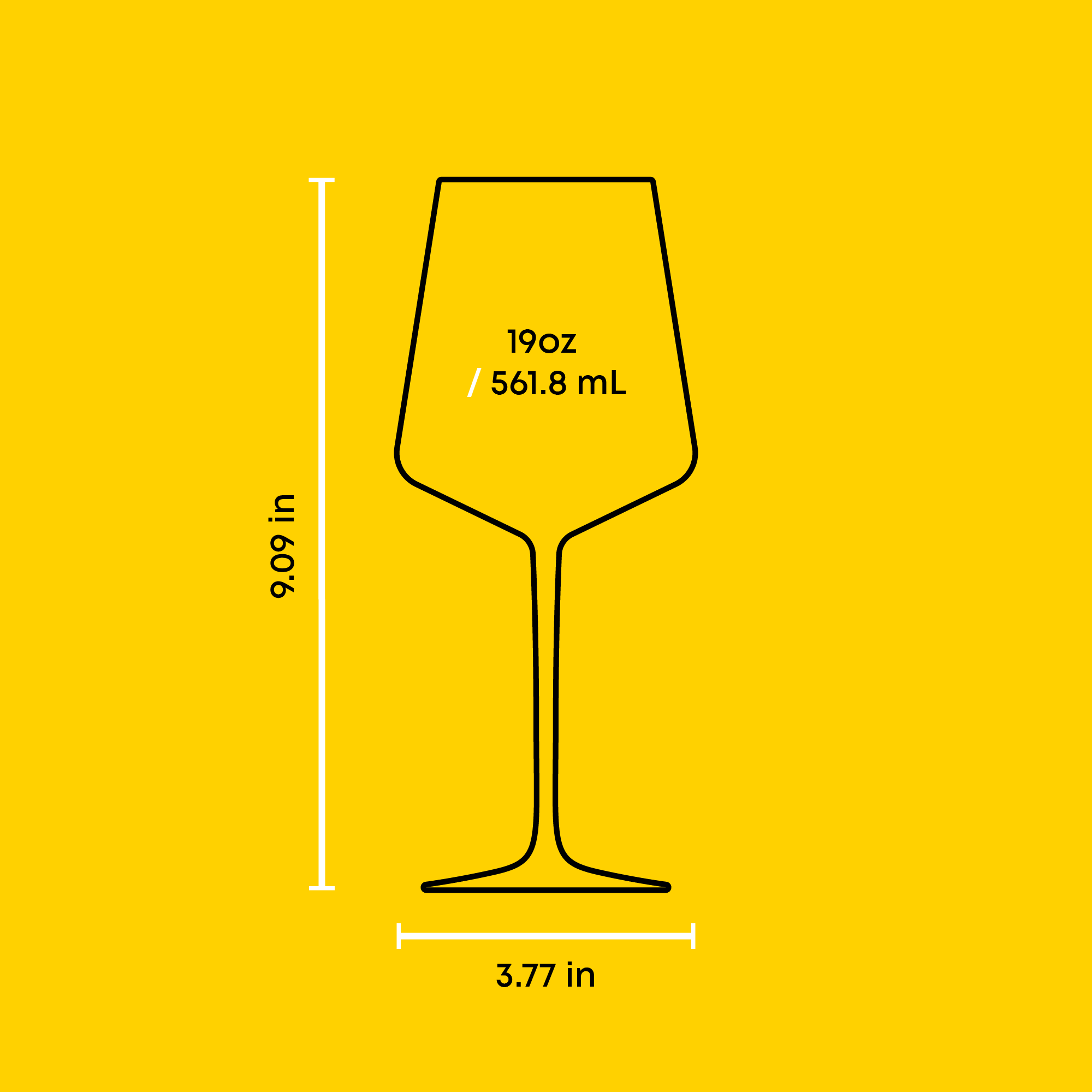 JoyJolt Sidney verres à vin rouge 4x56 cl cristal