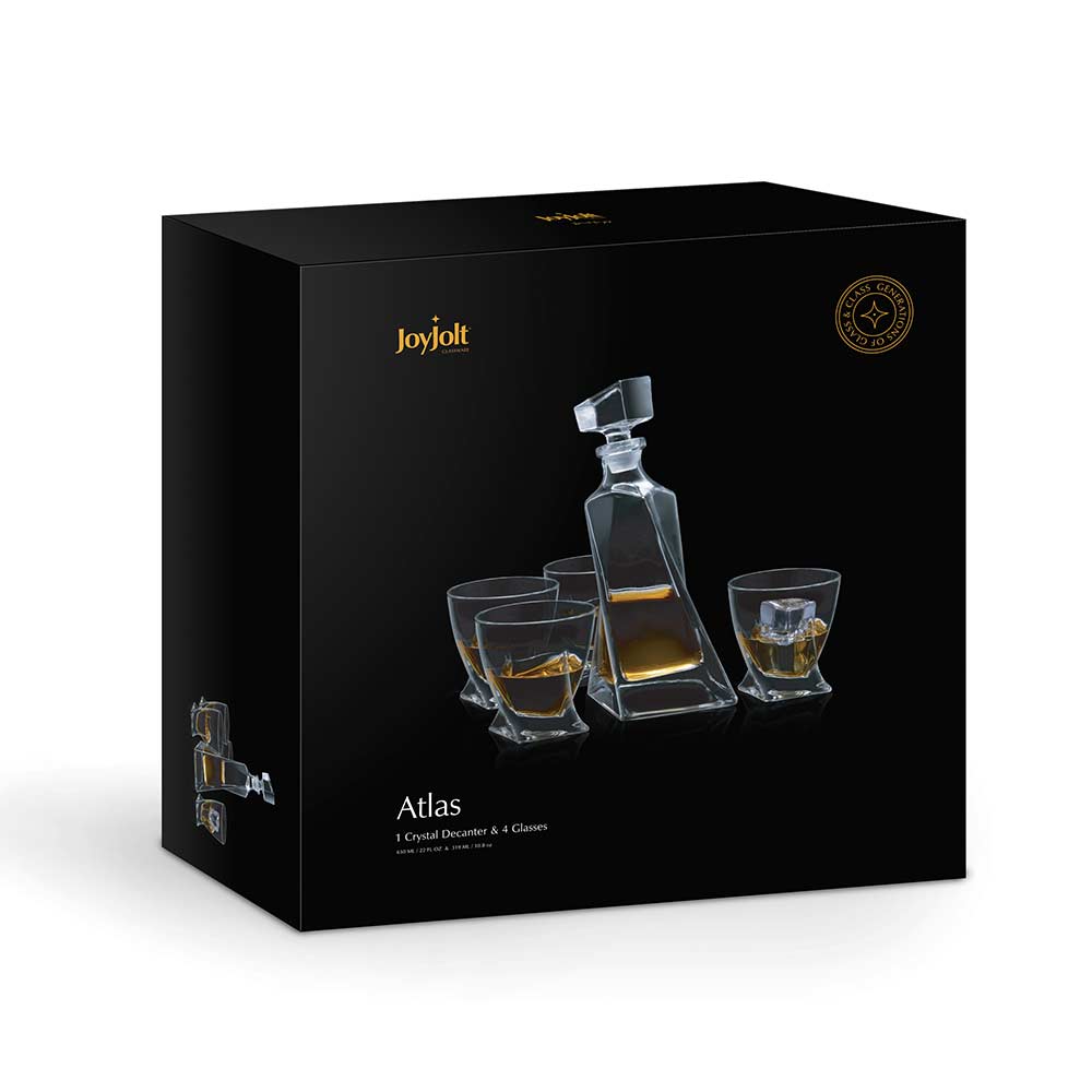 JoyJolt Atlas Decanter Set carafe coffret 5 pièces