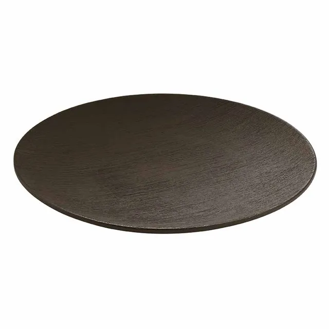 Artis Brush Black assiette noire 28 cm
