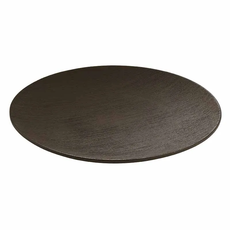 Artis Brush Black assiette noire 28 cm