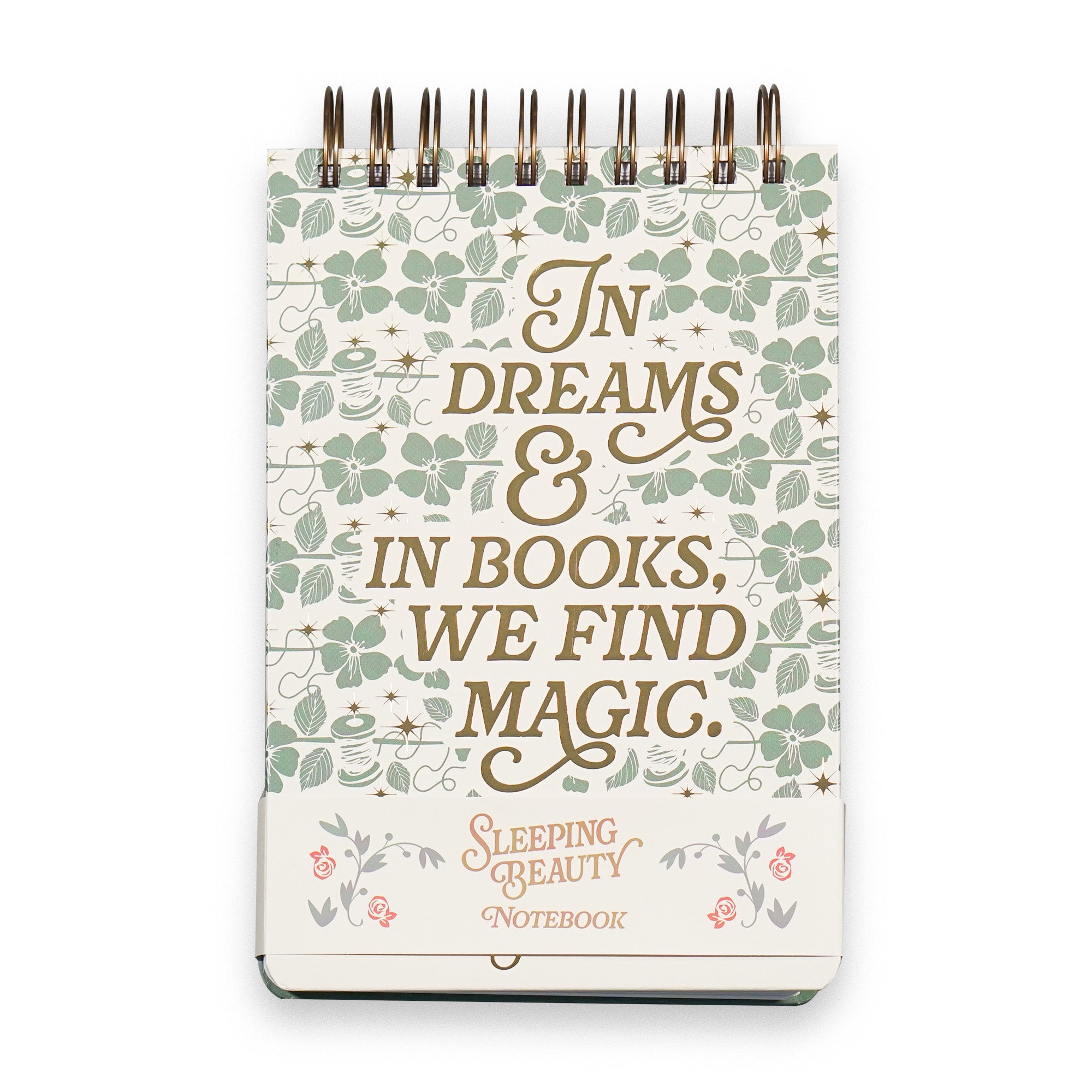 HMB Sleeping Beauty carnet spirale A5 vert ligné
