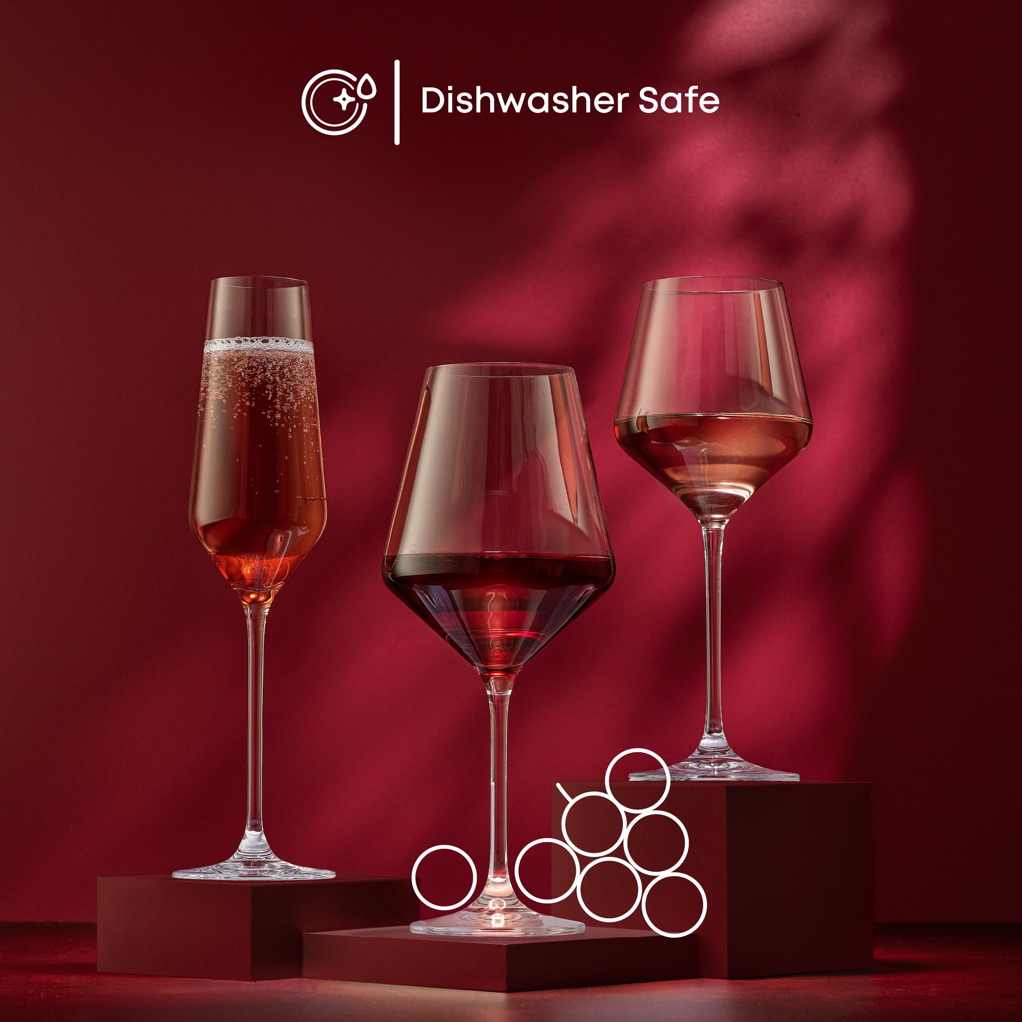 JoyJolt Layla verre à vin blanc 40 cl lot de 4 cristal
