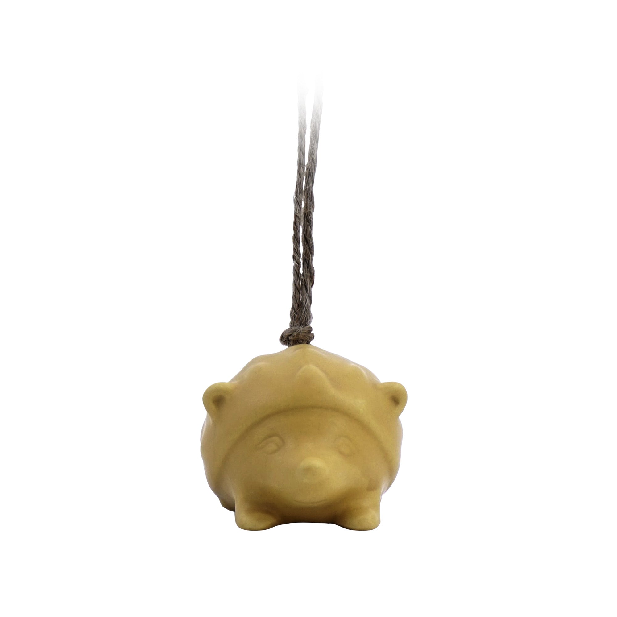 HMB Woodland Folk Yellow Hedgehog décoration à suspendre dolomite