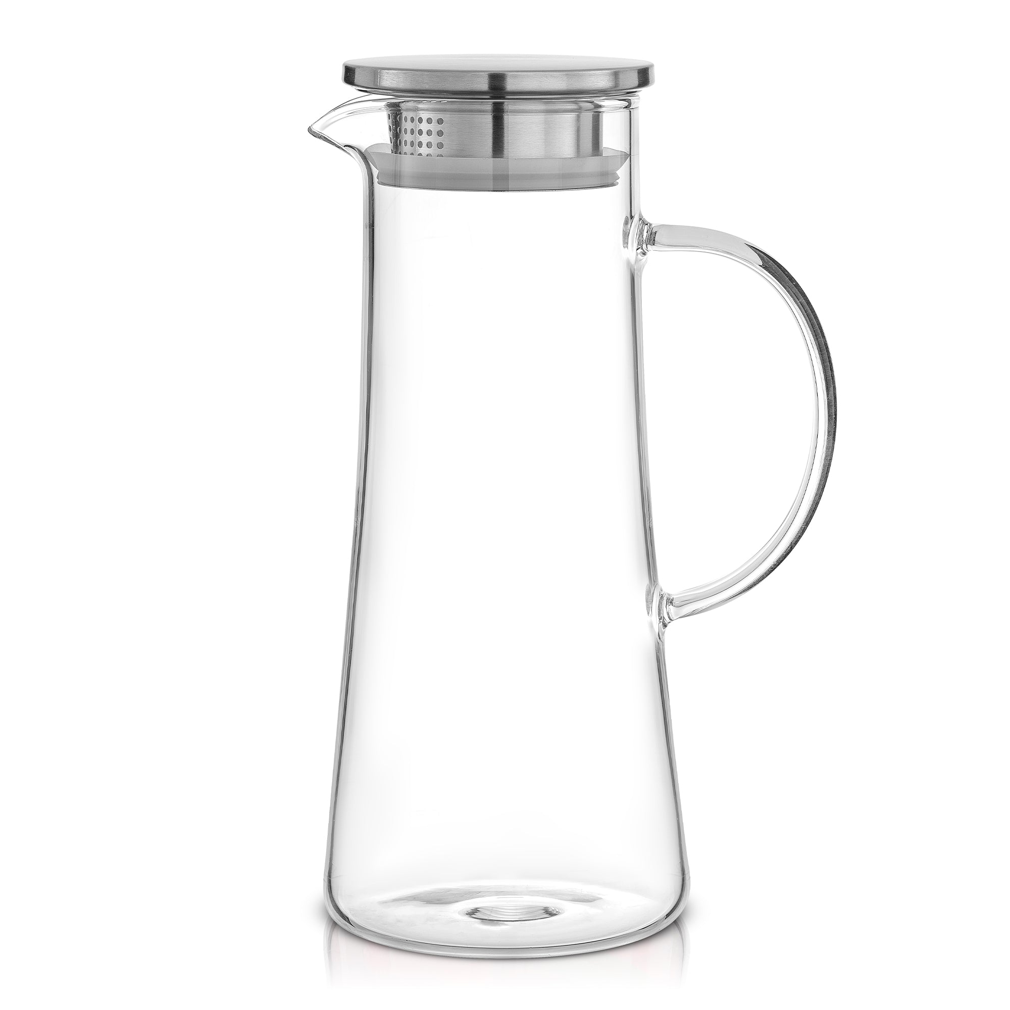 JoyJolt Breeze pichet verre 136 cl inox filtrant