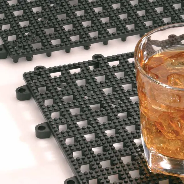 Artis Dri-Dek Glass Mat tapis de bar noir 30,5 cm