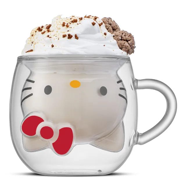 JoyJolt Hello Kitty 3D verre espresso double paroi 16 cl