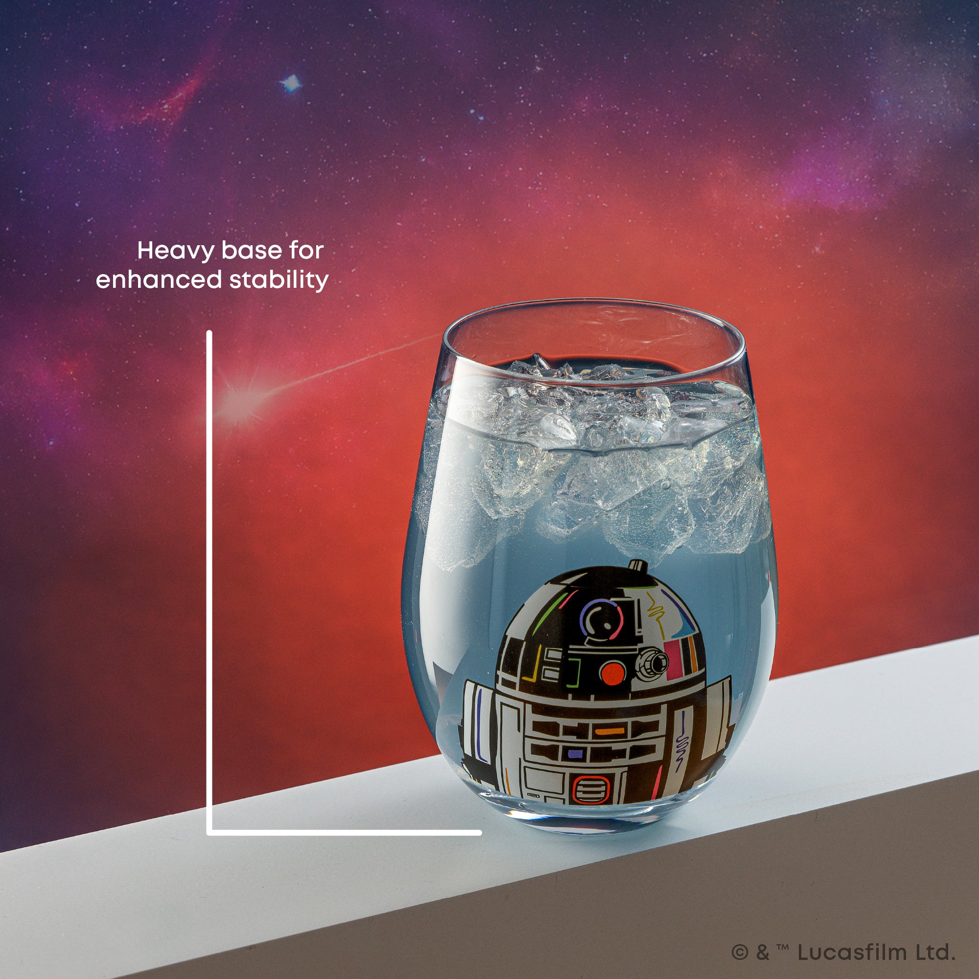 JoyJolt Star Wars Cosmic Color verre sans pied lot 4 56 cl