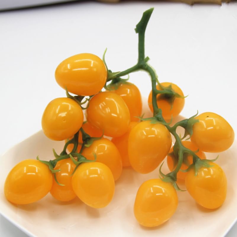 Alipis tomates cerises artificielles mousse jaunes