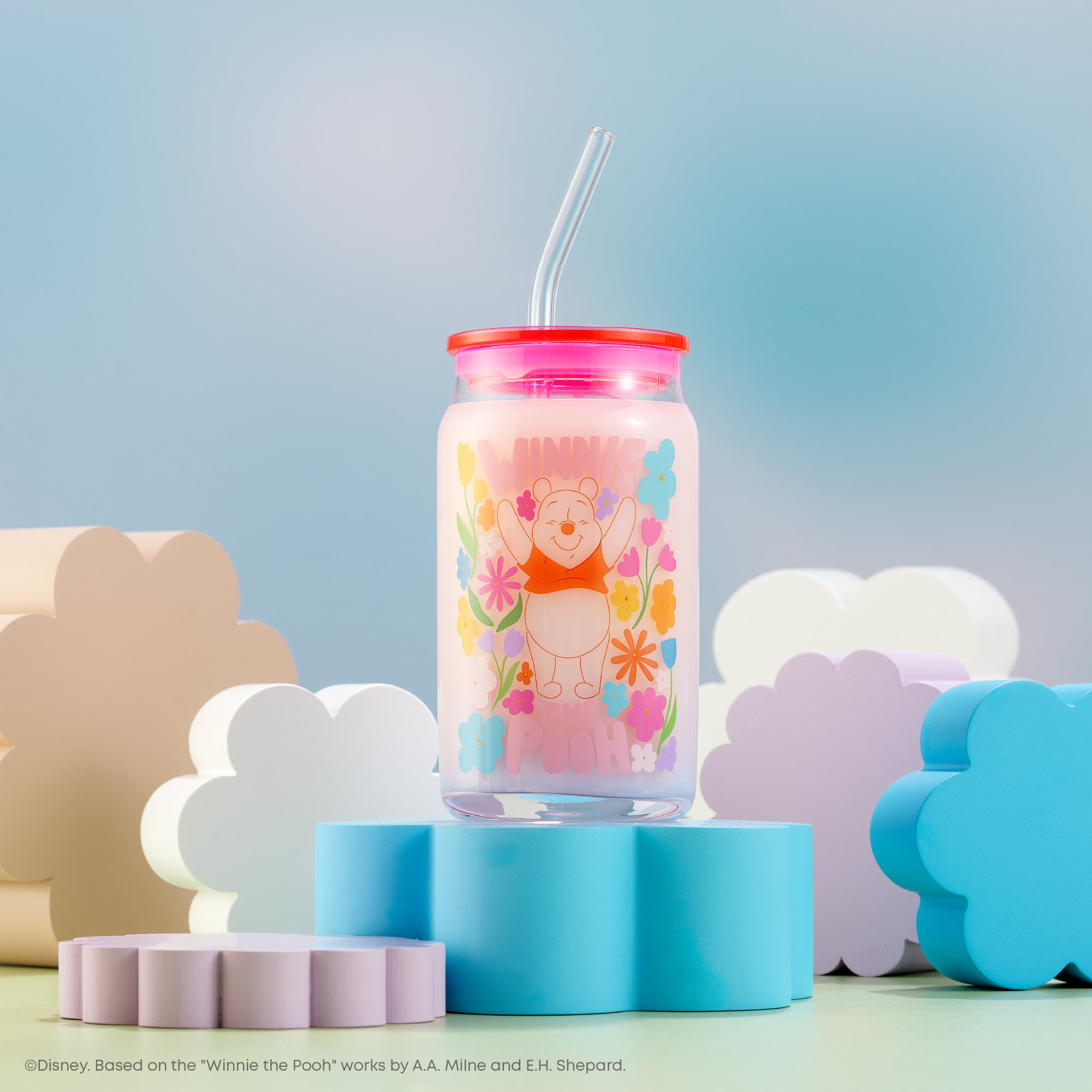 JoyJolt Winnie Flower Power verres tumbler 47 cl lot 4