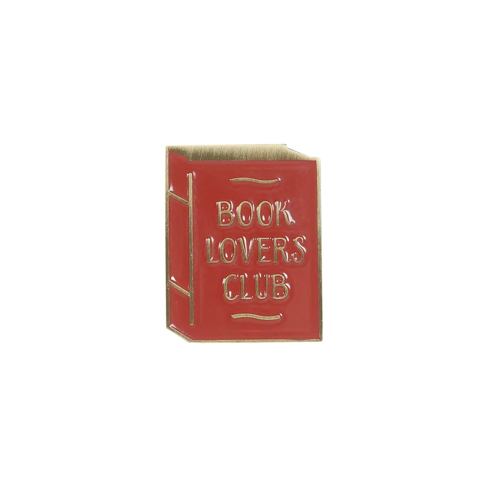 Pulteney Press Book Lovers pin's émail rouge