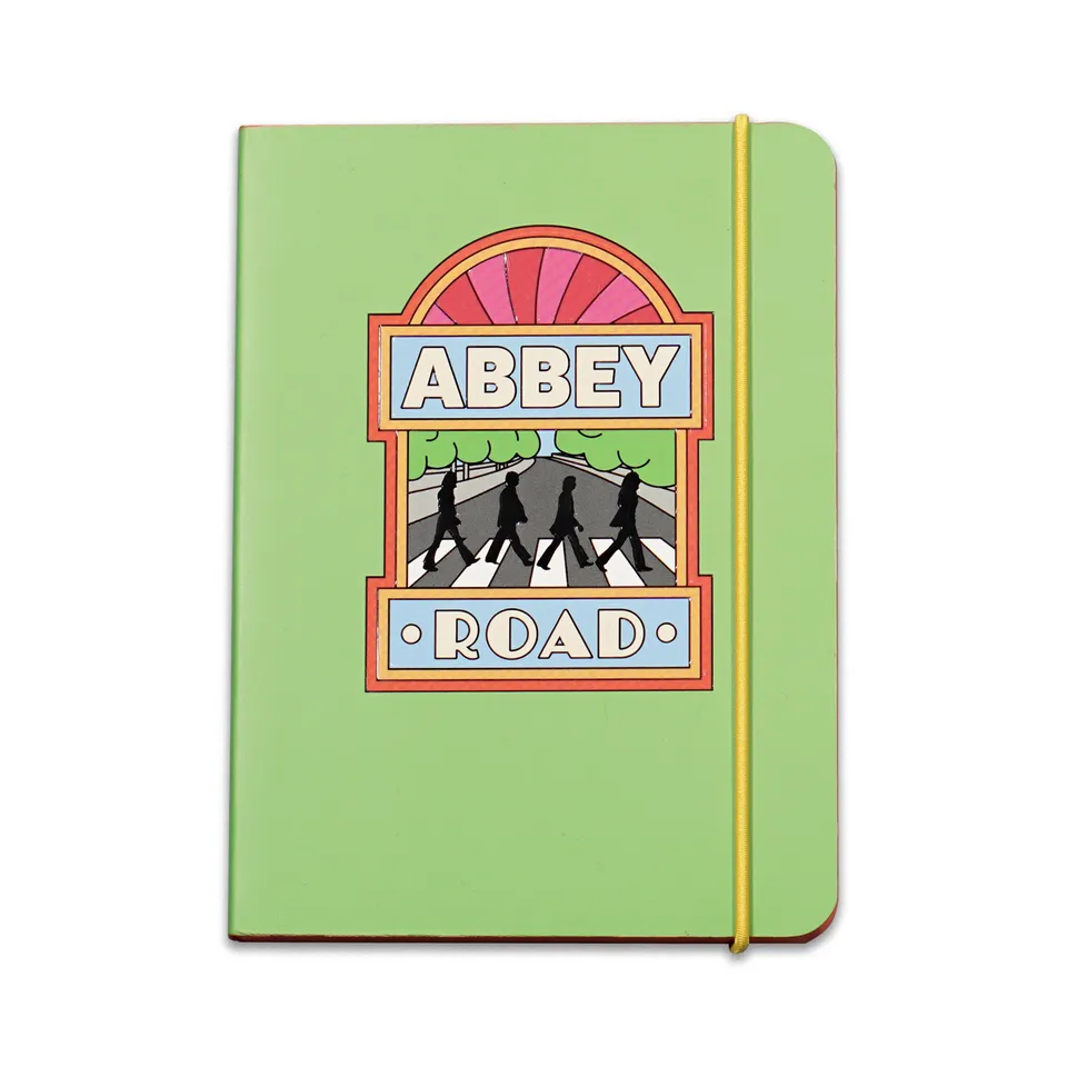 The Beatles Abbey Road carnet A6 souple vert