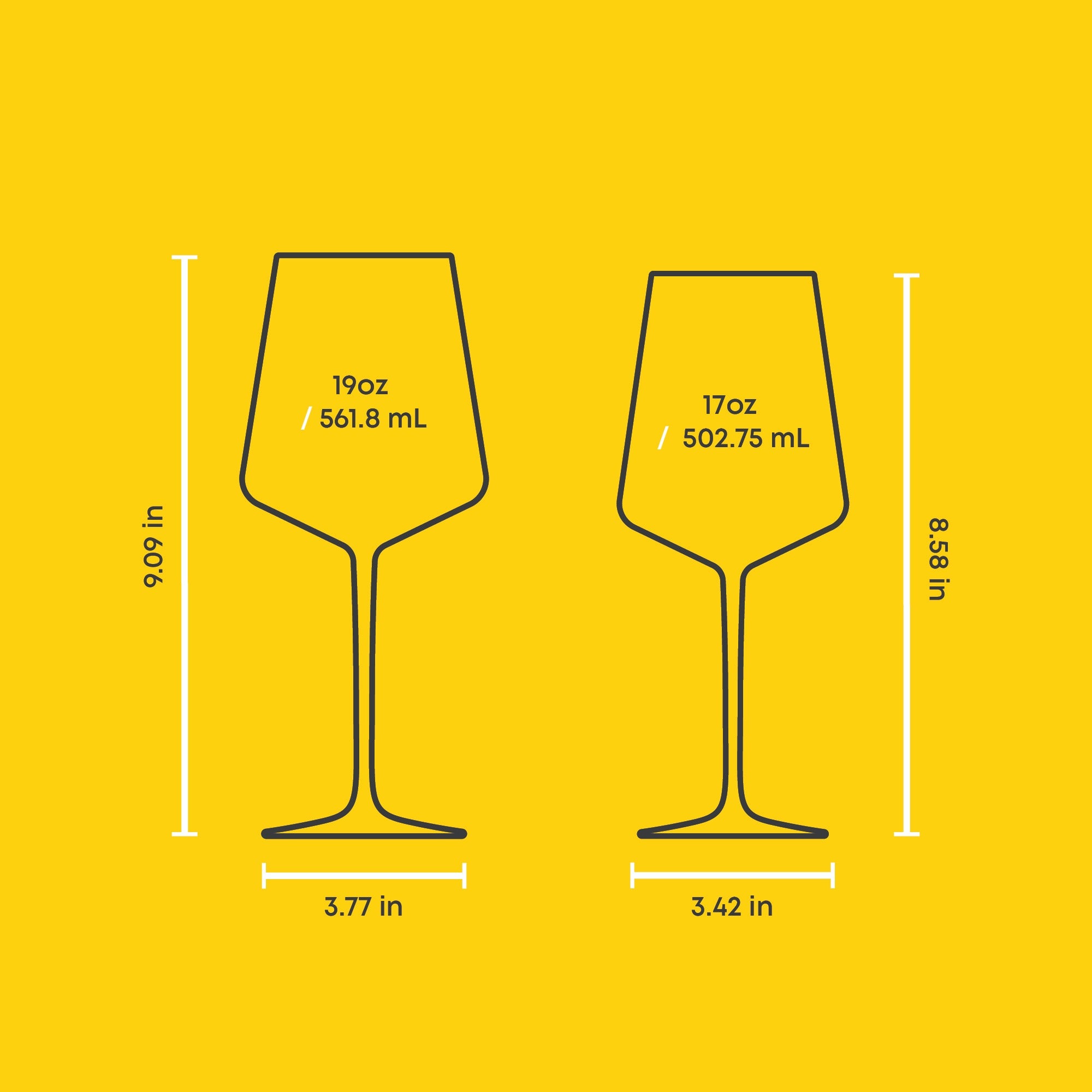 JoyJolt Sidney service verre vin rouge blanc 8 pièces