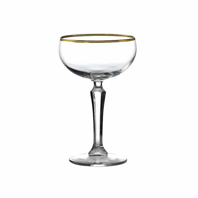 Artis Speakeasy Cocktail Champagne Gold Rim verre 23,5 cl