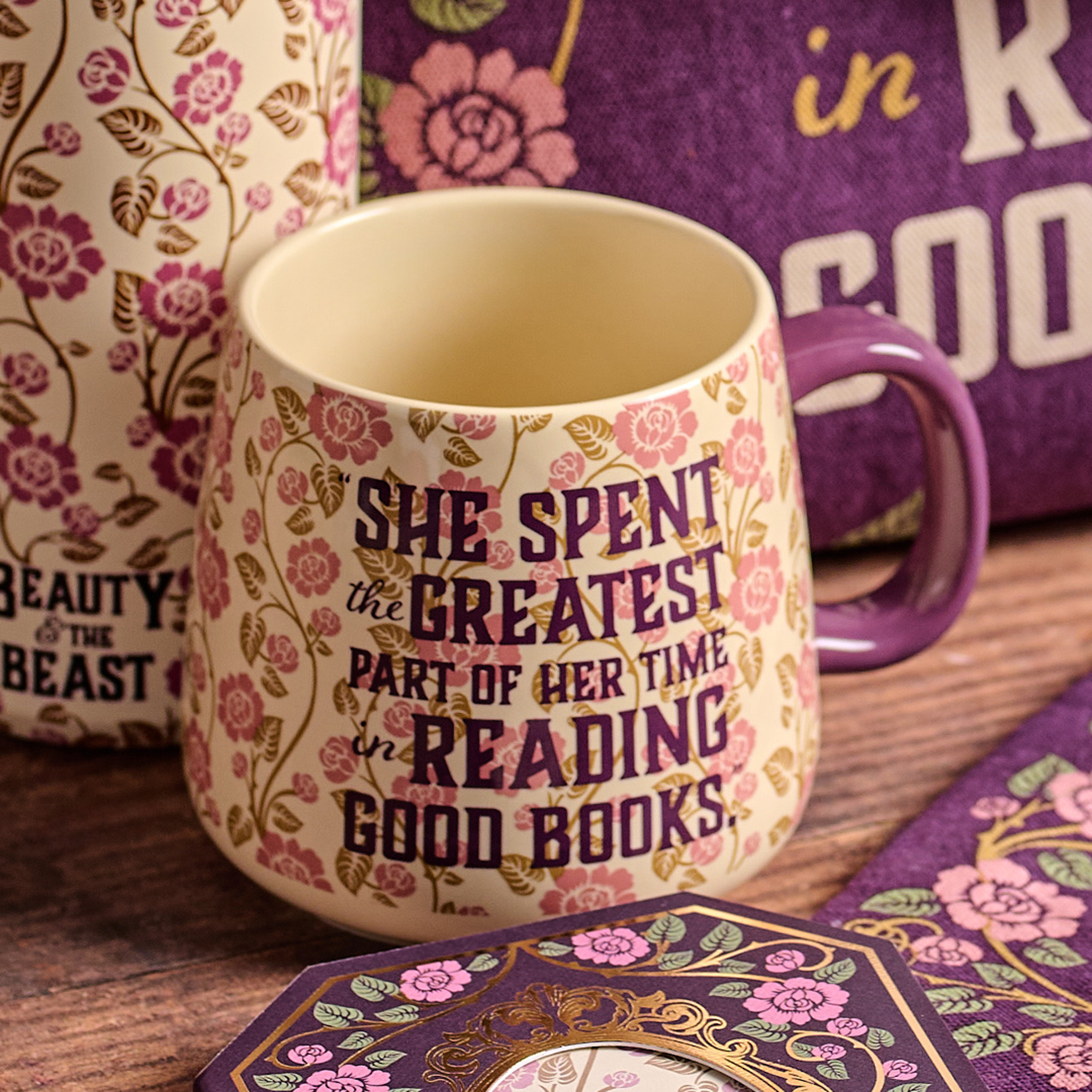 HMB Beauty and the Beast mug ovale 370ml violet