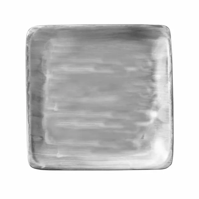 Artis Modern Rustic Ceramica assiette carrée 21 cm grise