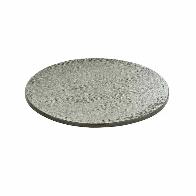 Artis Brush Grey assiette ronde 25 cm grise