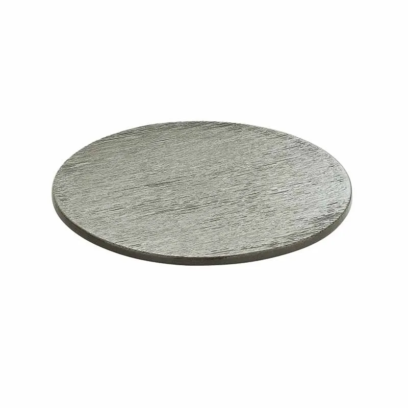 Artis Brush Grey assiette ronde 25 cm grise
